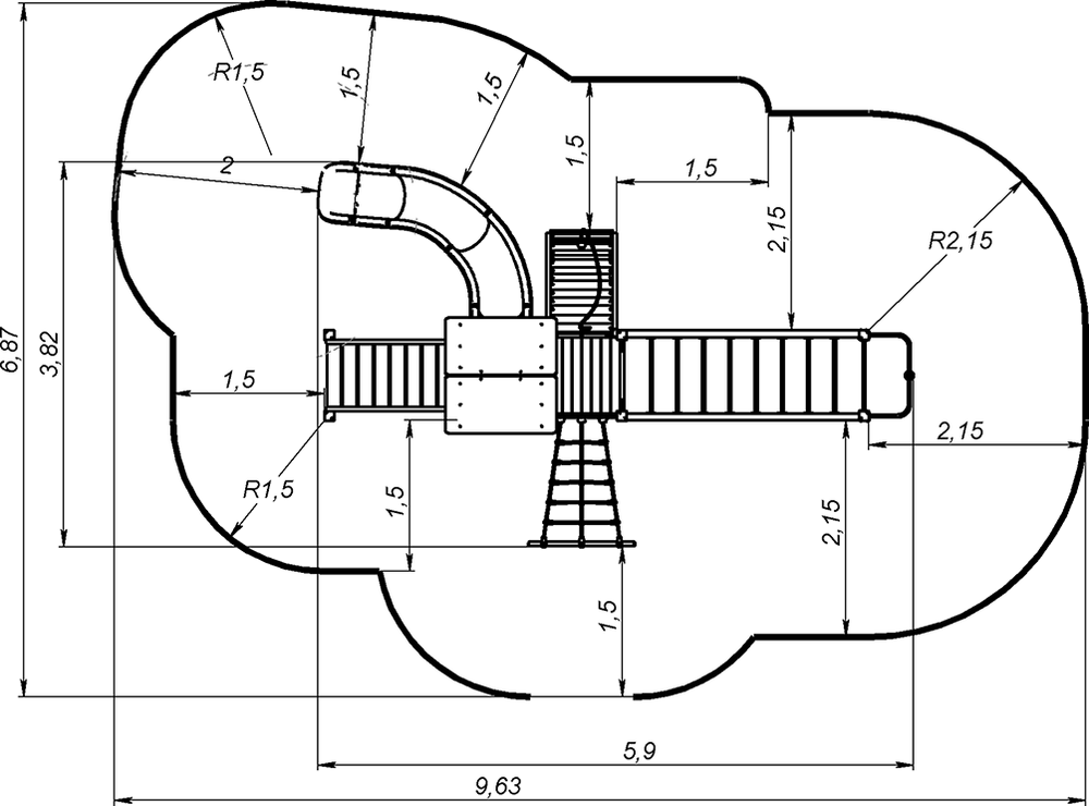 Детский городок Кижи ДГ109.00