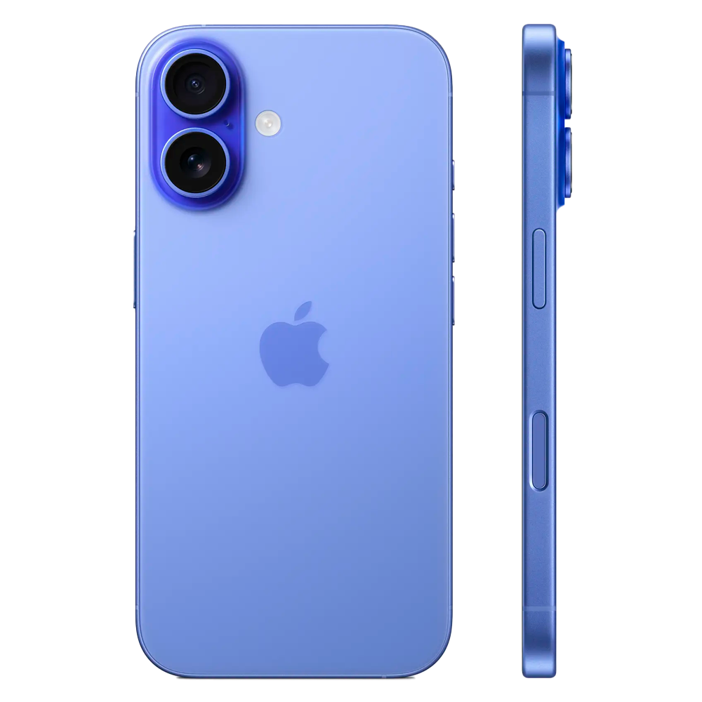 Смартфон Apple iPhone 16 128GB eSIM, Ultramarine (Фиолетовый)