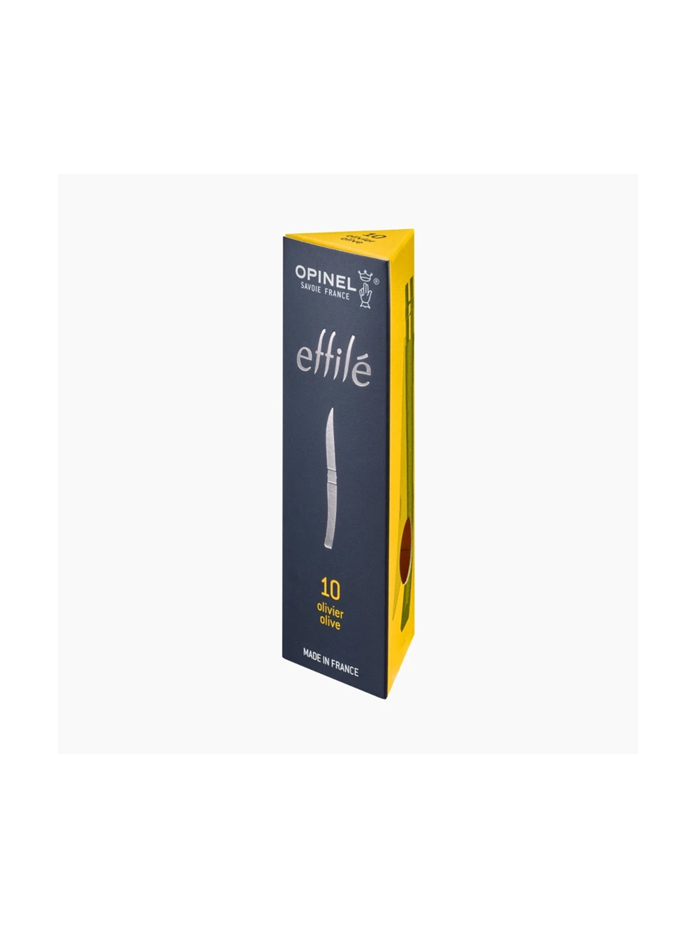 Нож филейный Opinel №10, нержавеющая сталь, рукоять оливковое дерево