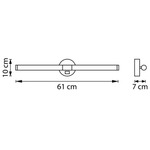 201027 Бра NOCE LED 14W 830LM ЧЕРНЫЙ 3000/4000/6000K