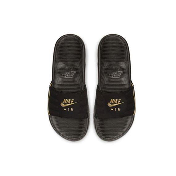 Nike Air Max Camden Slides 'Black Metallic Gold'
