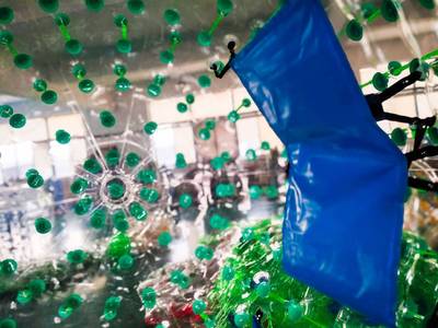 Светящийся зорб «Вселенная»,зеленый, ТПУ, диаметр 3 м