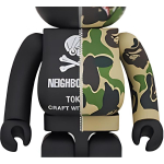 Дизайнерские игрушки BE@RBRICK x Bape 1000% Neighborhood 70cm, BAPE1000%