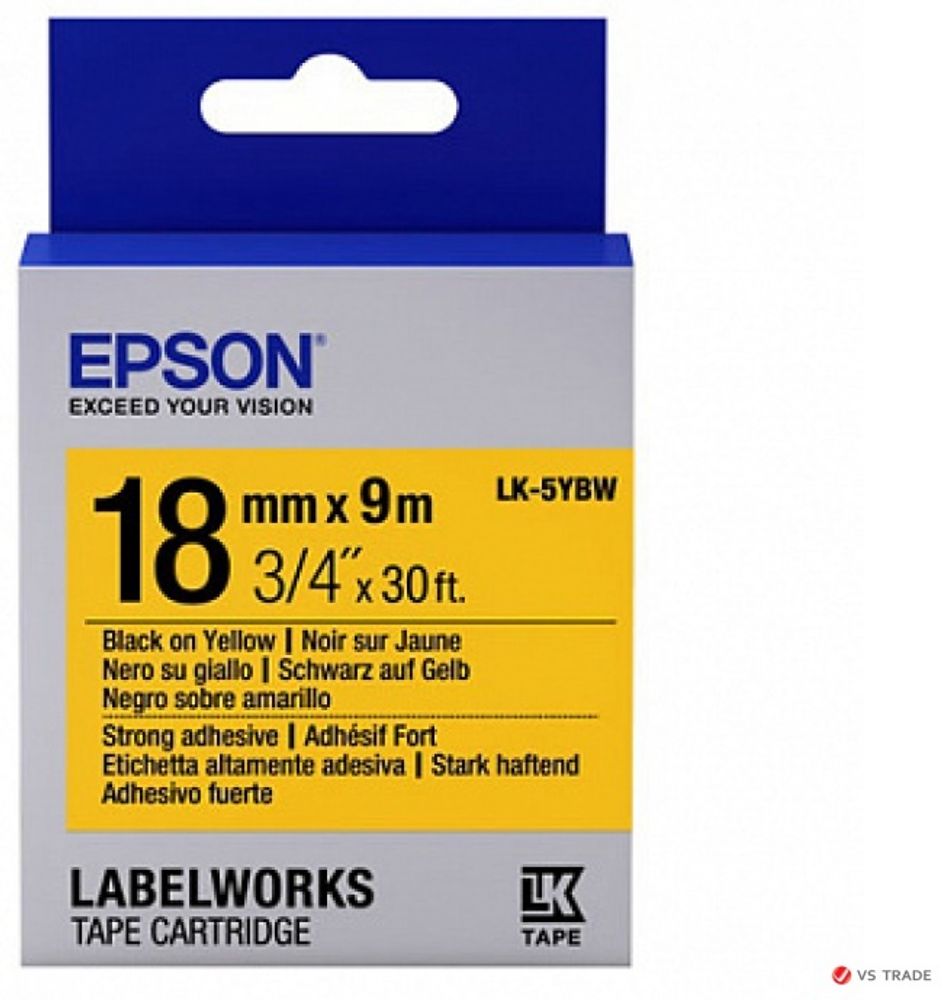 Картриджи Epson C53S655010 LK-5YBW желтый (yellow)