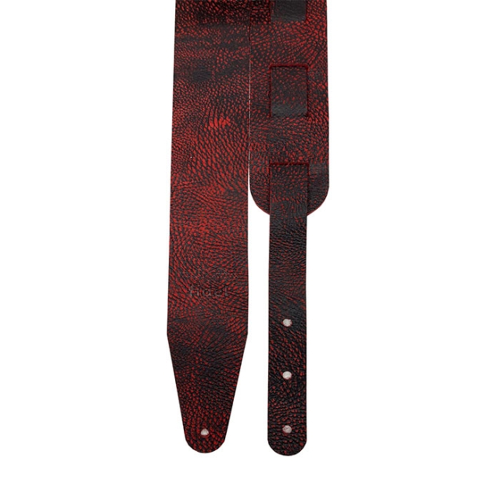 Fidel FL50001L Leather Ремень для гитары, кожаный, цвет лава. Ширина: 60 мм.