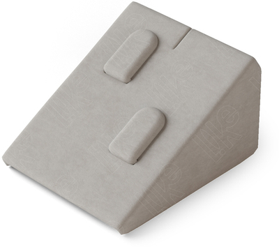 Вкладыш 08/стойка/для 2 колец/2 вертикальных язычка/прорезь для нитки