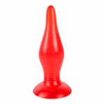 Красная анальная втулка - 15 см. (Цвет: красный)