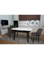 Стол кухонный Серый 150(190)х80х74 см