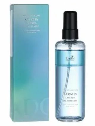 Мист кератиновый для укрепления и защиты волос парфюмированный LADOR KERATIN LAYERED OIL MIST 130 м