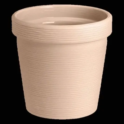 Кашпо для цветов пластиковое 2,35л d-16,5см «Терра» Пудровый
