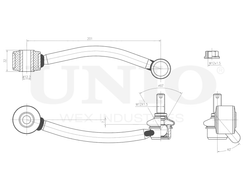 Стойка стабилизатора задняя правая UNIO SSP-50182