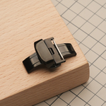 Застежка-бабочка с фиксирующим механизмом, цвет черный