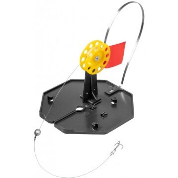 Набор жерлиц на подставке оснащенная ЖЗО-04 (d-185мм.катушка d-63мм) (10шт) ТОНАР