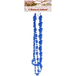 Бусы на ёлку 1,5м «Доллары» 1,2см, Синий