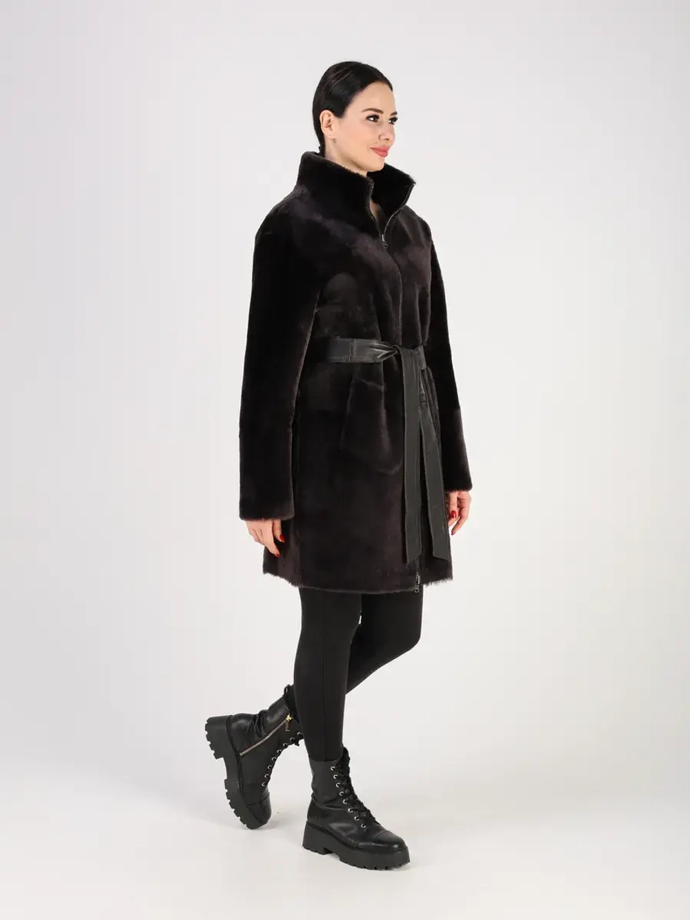 Дубленка зимняя шуба натуральная двухсторонняя