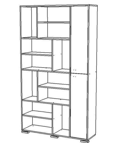 Стеллаж МАДРИД правый