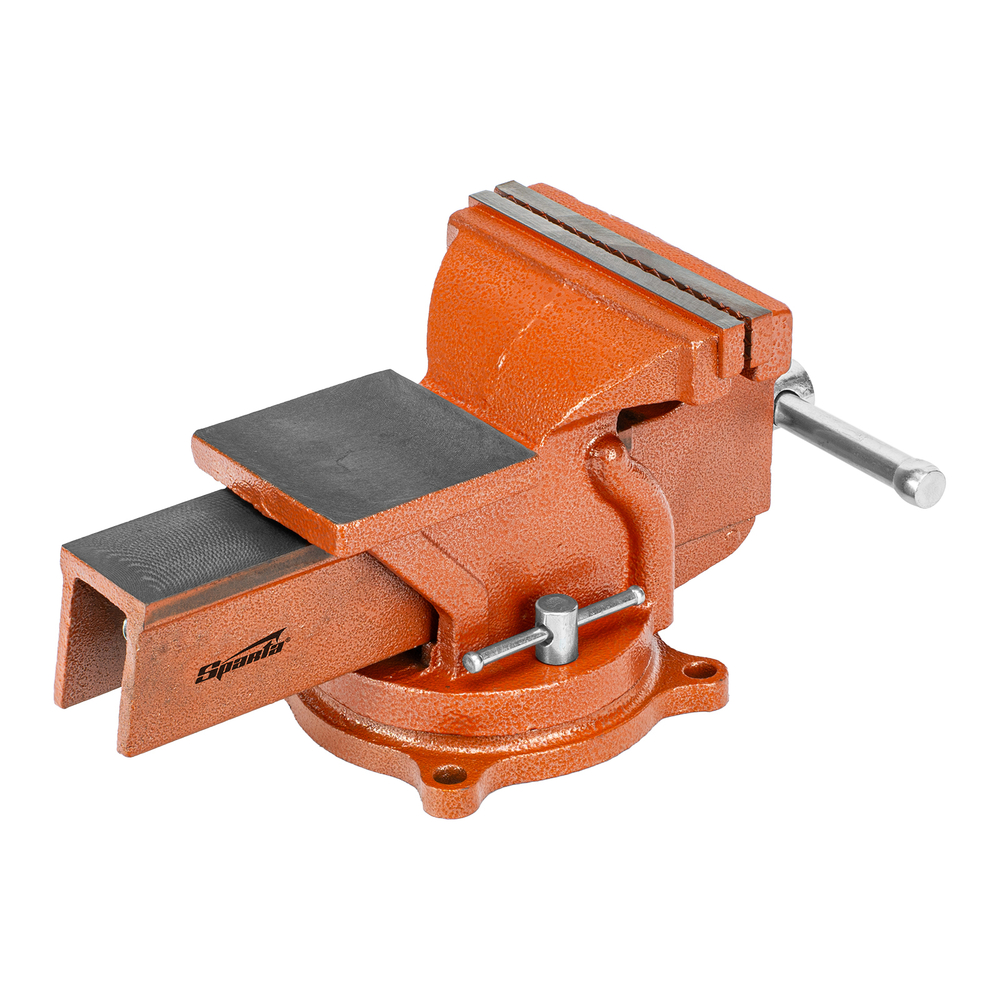 Тиски слесарные, 150 мм, поворотные, с наковальней Sparta