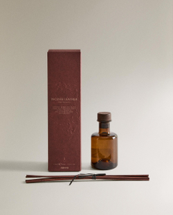 Zara Home Аромадиффузор Incense Leather 95 мл, тростниковые палочки микадо, аромат восточный древесный, Коричневый