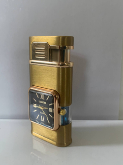 газовая зажигалка часы, черный мат.2