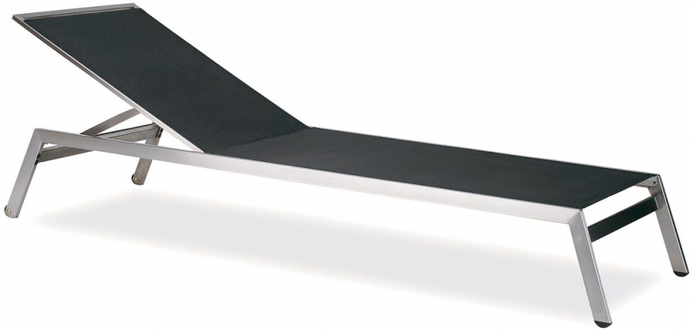 Шезлонг-лежак металлический Papatya Zen, антрацит
