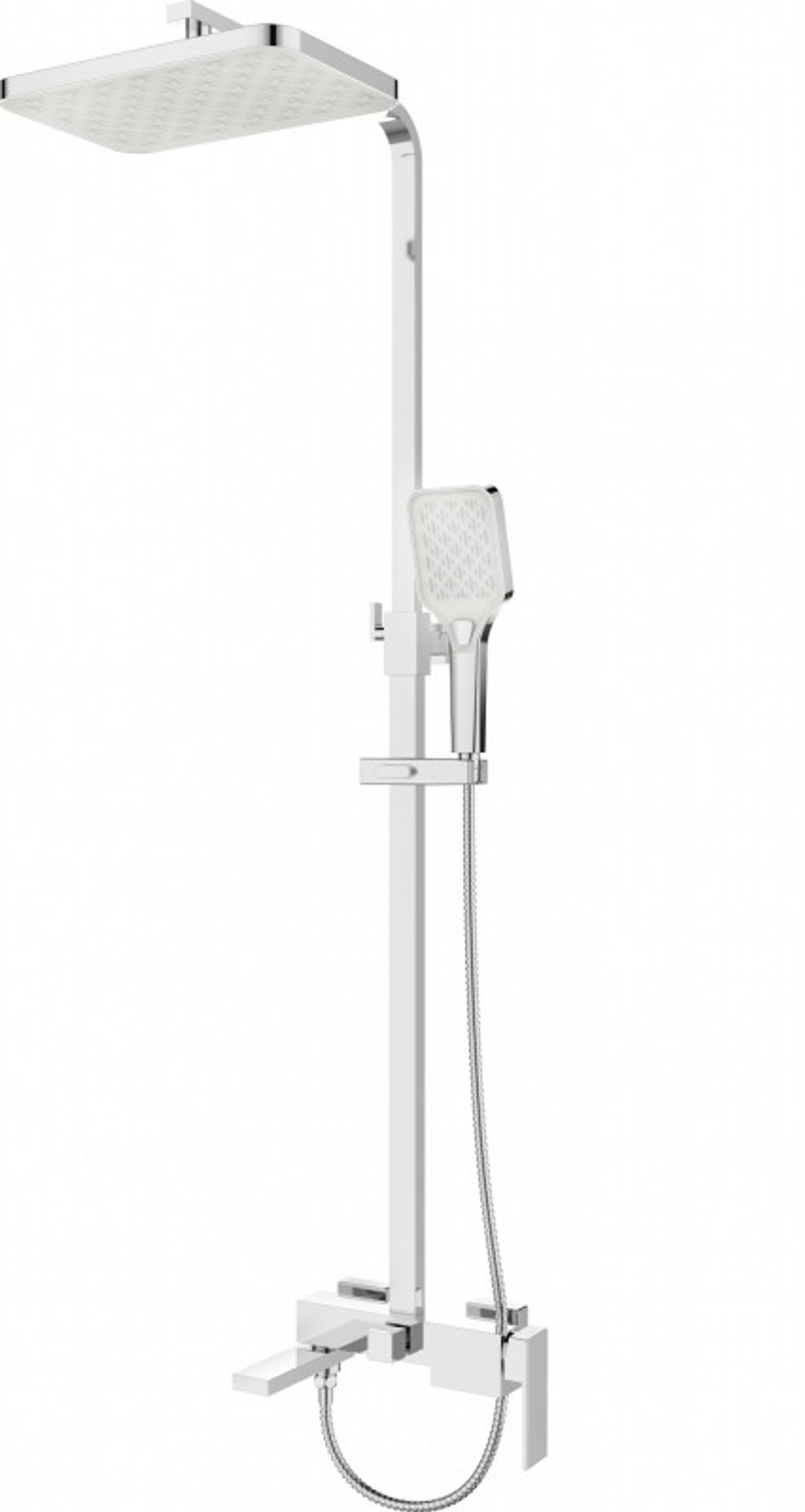 Система душевая Esbano ESDSBASC-DSXR 489x190x1670 Прямоугольная цвет хром
