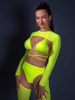 Болеро Sport Shadow сетка, Неон лайм