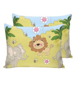 Наволочка комплект 2шт поплин Сказка "Мадагаскар" 50x70 см