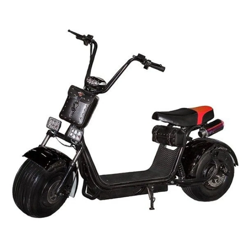 Электроскутер Citycoco с глушителем 1500W, 20Ah Синий