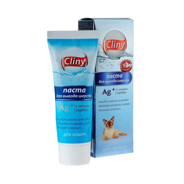 Паста Cliny (Клини) 75 мл для вывода шерсти для кошек