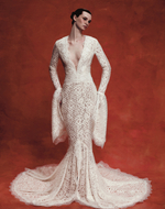 Платье макси из кружева