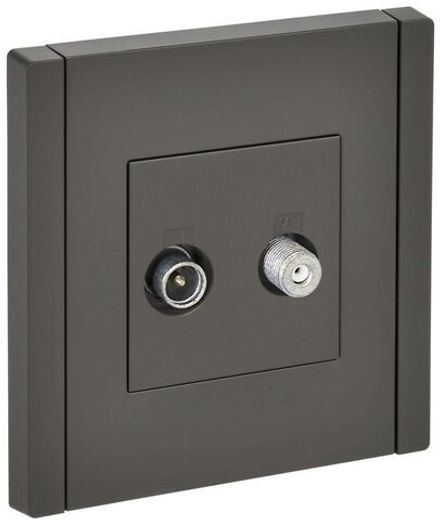 Розетка 2-м TV+SAT FORTE&PIANO FP338 сер. IEK FP-AF20-O-K03