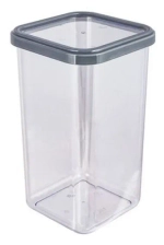 Банка для сыпучих продуктов Cubbo Scandi 1,6л, Серый