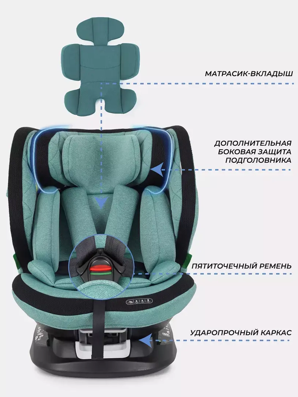 Автокресло MOWBaby UB616 "MOTION" isofix (40-150см)