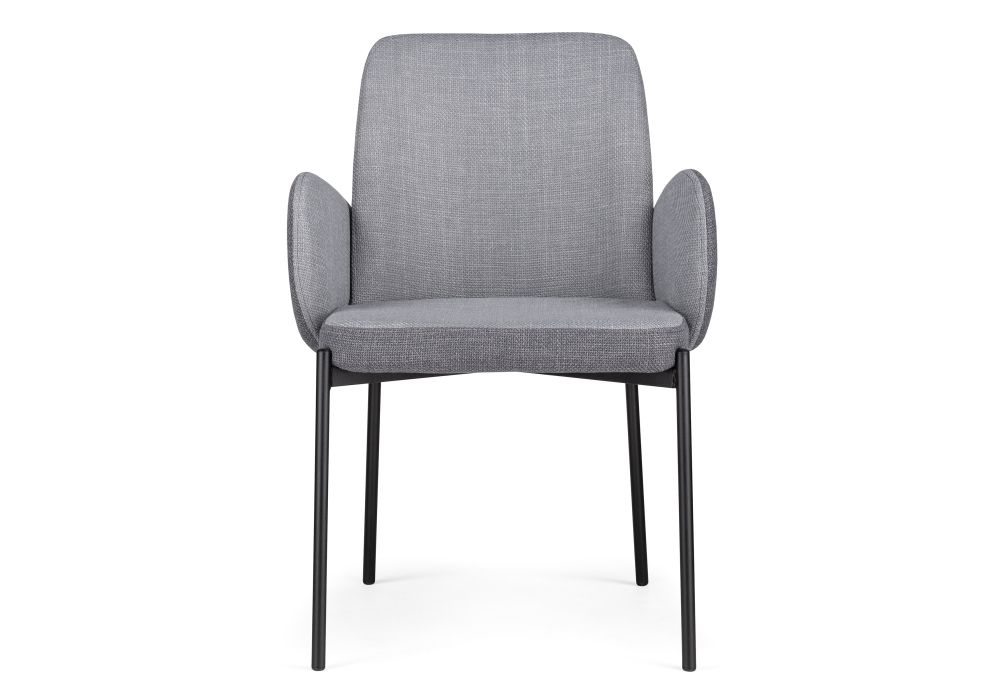 Стул на металлокаркасе Азуку серый / черный