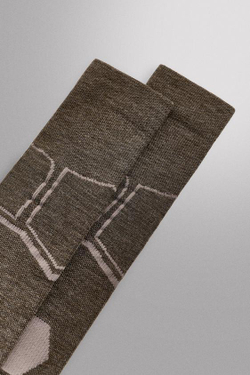 ZARA КОМПРЕССИОННЫЕ ЛЫЖНЫЕ НОСКИ, КОРИЧНЕВЫЙ