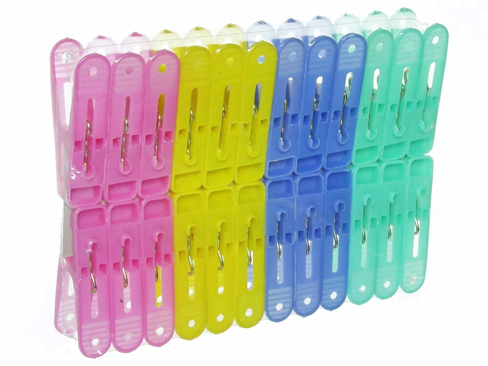 Прищепка пластмассовая 24шт PEG-P-S/24