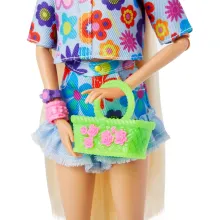 Кукла Barbie Экстра в одежде с цветочным принтом