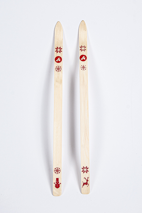 Лыжи Малыш 90 см деревянные