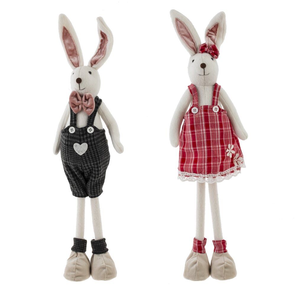 GAEM Игрушка набивная "Заяц/Зайка", L14 W9 H61/28 см, 2в.