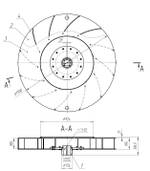 Рабочее колесо вентилятора дутьевого ВДН-17