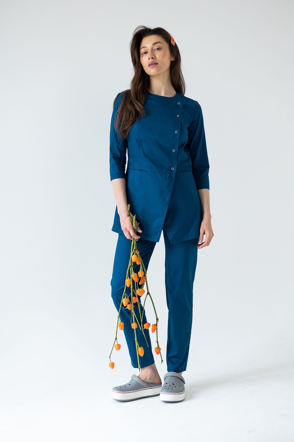 Блуза женская м272 toray стретч opal blue