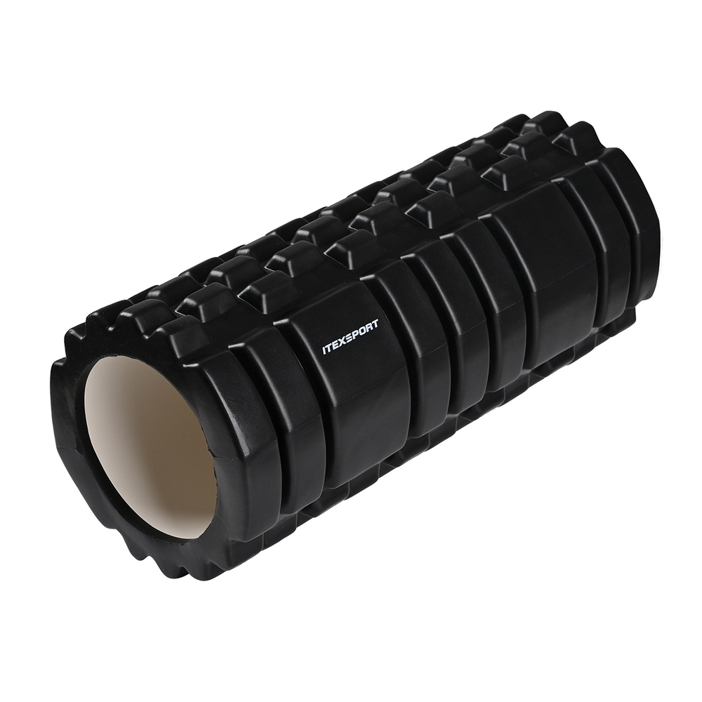 ITEX SPORT массажный ролик МФР черный (для спины, рук, ног), оптом