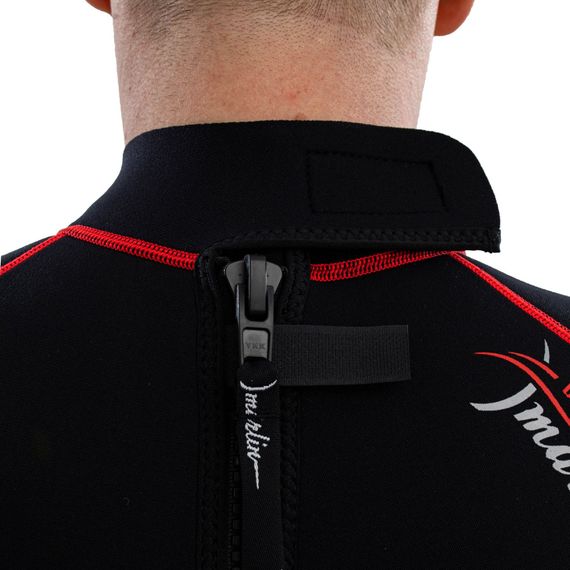 Гидрокостюм Marlin Malibu Shorty Man черно-красный 2,5 мм