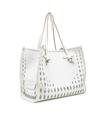 Кожаная сумка-шопер + поясная сумка GIANNI CHIARINI - белый(BS 10830 TKLFOR)