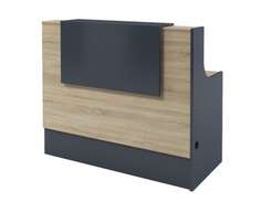 Дополнительная секция ресепшен прямого 1372х645х1151 I-96-01 Дуб Сонома/Антрацит