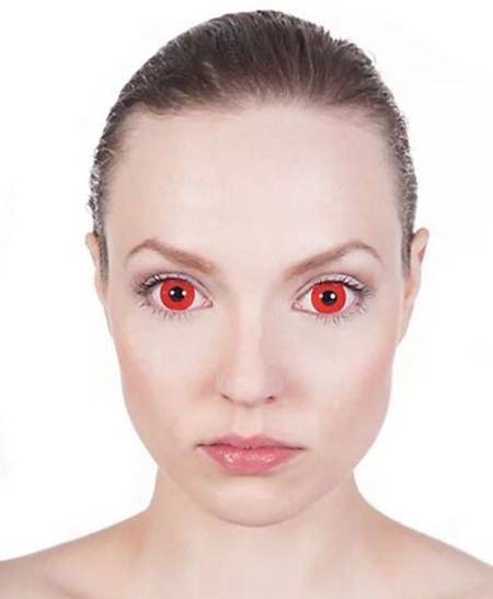 Красные карнавальные линзы 