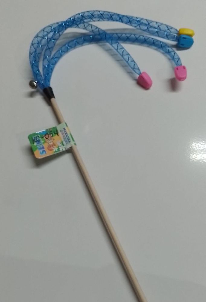 Игрушка - махалка для кошек SEMI Широкие трубочки с наконечниками, звенящая КС-054