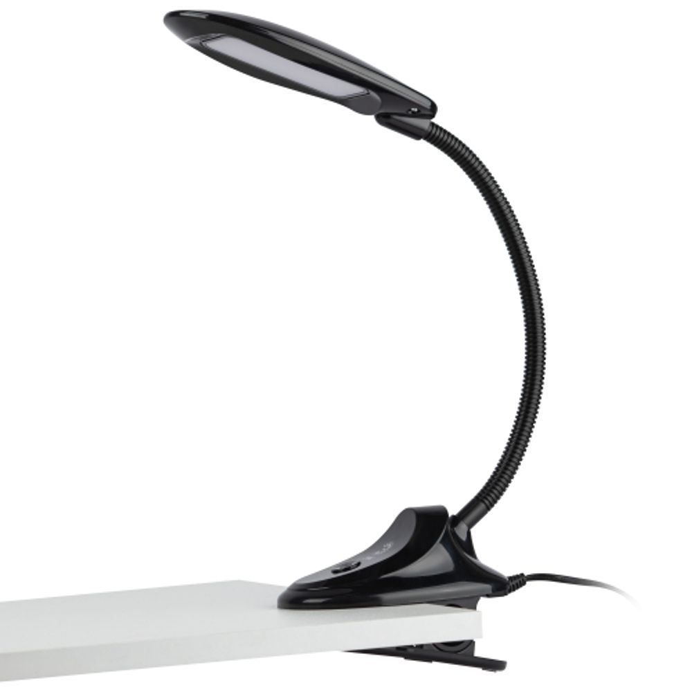 Настольный светильник ЭРА NLED-478-8W-BK светодиодный на прищепке черный
