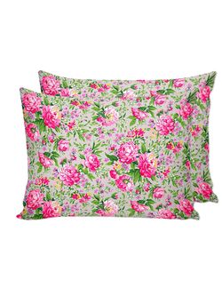 Наволочка комплект 2шт Сказка "Букет пионов" 40х60 см, перкаль