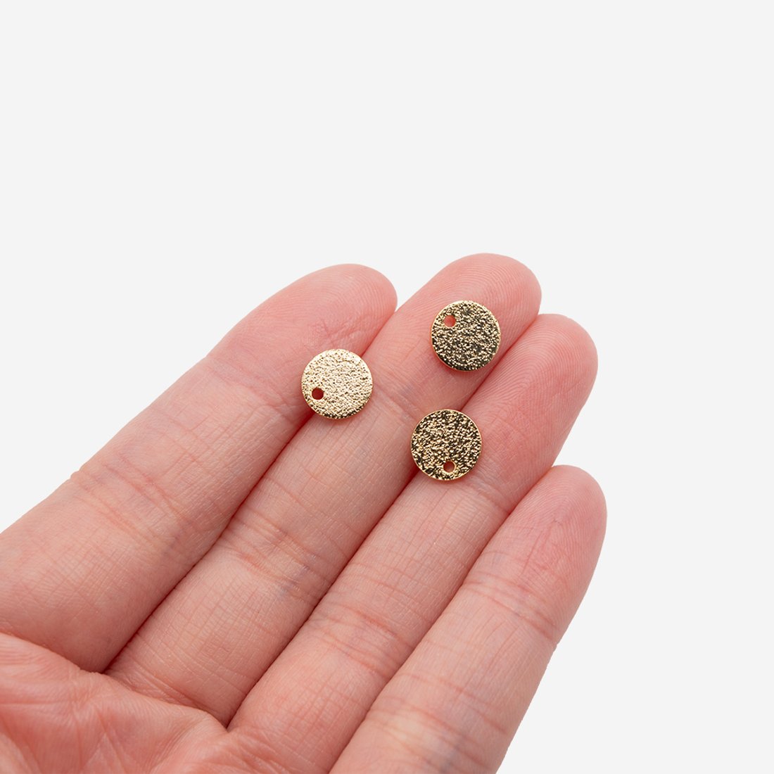 Подвеска шильдик, 8мм, позолота